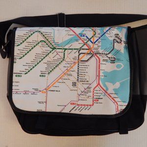 Messenger bag, "T" Subway station bag of Boston, NWT